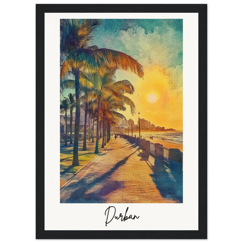 Durban Wooden Framed Poster