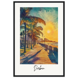 Durban Wooden Framed Poster