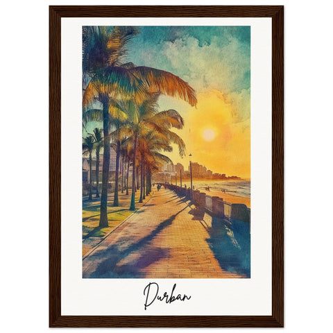 Durban Wooden Framed Poster