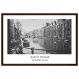 Amsterdam Black & White Framed Poster