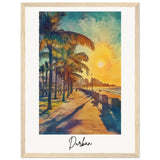 Durban Wooden Framed Poster