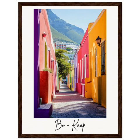 Bo-Kaap Wooden Framed Poster