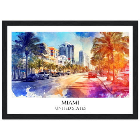 Miami Framed Poster