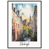 Edinburgh Wooden Framed Poster