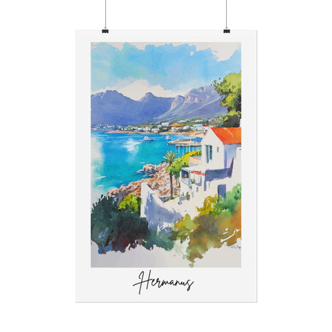 Hermanus Watercolor Poster