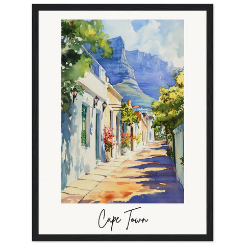 Cape Town Wooden Framed Poster