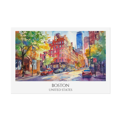 Boston Cityscape Poster