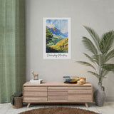 Drakensberg Mountains Watercolor Poster