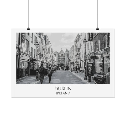 Dublin B&W Poster