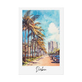 Durban Watercolor Poster