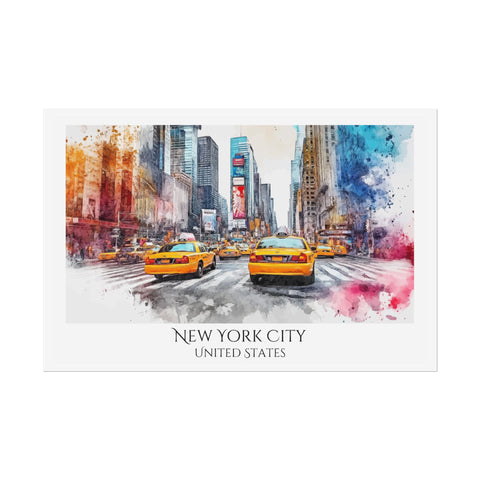 New York City Watercolor Poster