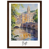 City of Bath Wooden Framed Poster