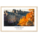 Edinburgh Wooden Framed Poster