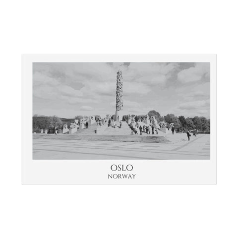 Oslo B&W Poster