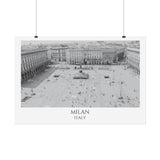 Milan B&W Poster