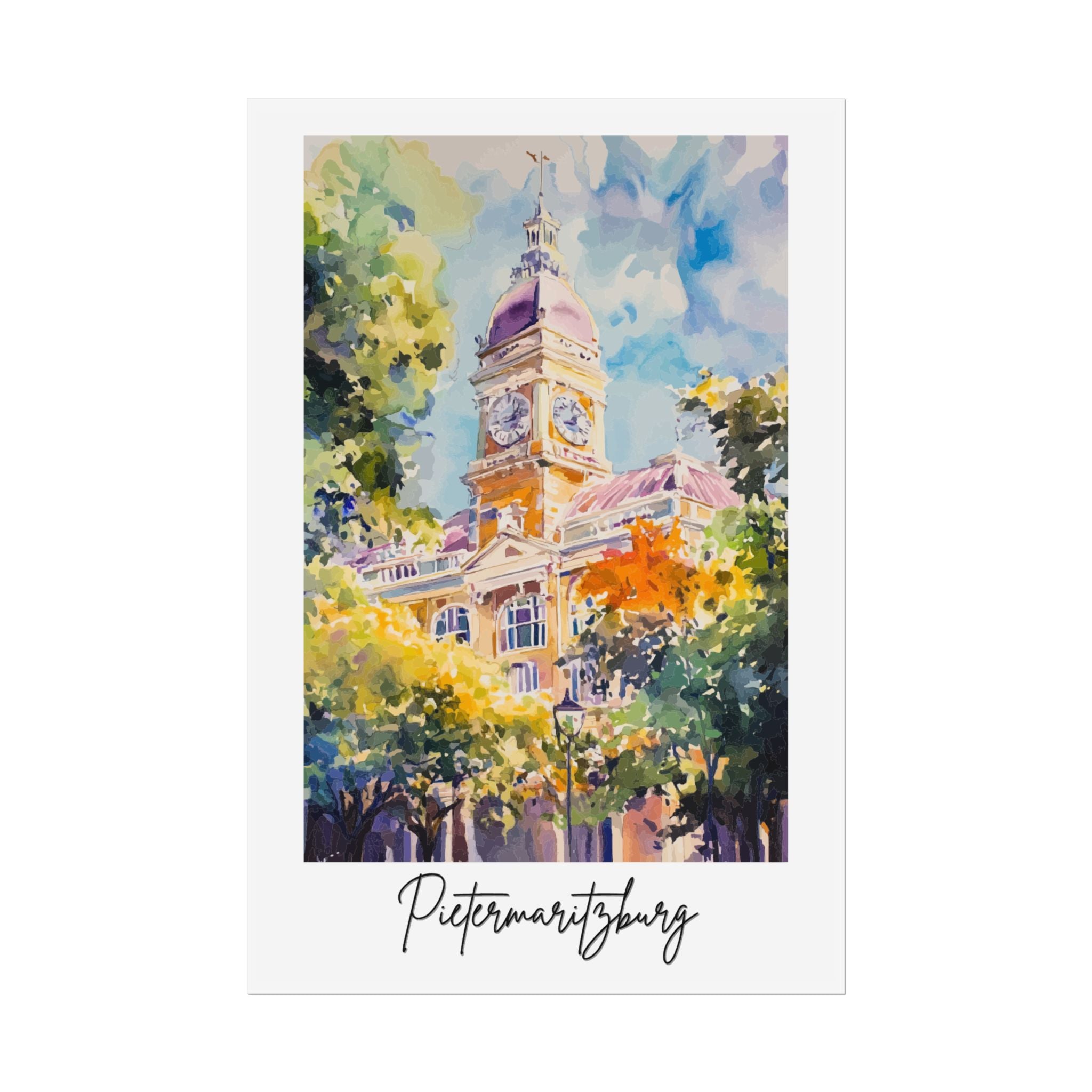 Pietermaritzburg Watercolor Poster