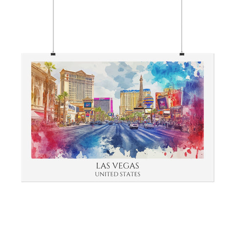 Las Vegas Cityscape Poster