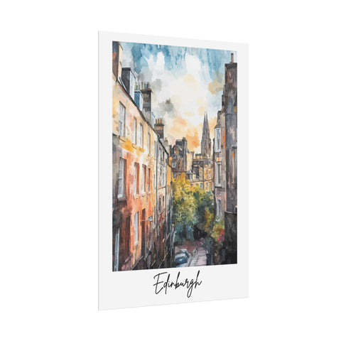 Edinburgh Watercolor Poster