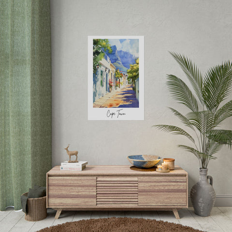 Cape Town Watercolor Poster