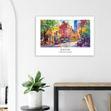 Boston Wooden Framed Poster