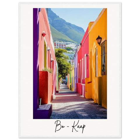 Bo-Kaap Wooden Framed Poster