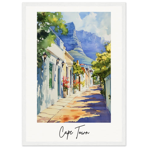 Cape Town Wooden Framed Poster