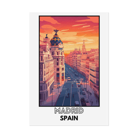 Retro Madrid Poster