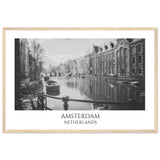 Amsterdam Black & White Framed Poster