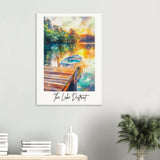 The Lake District Wooden Framed Poster