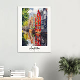 Amsterdam Wooden Framed Poster