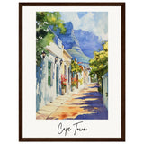 Cape Town Wooden Framed Poster