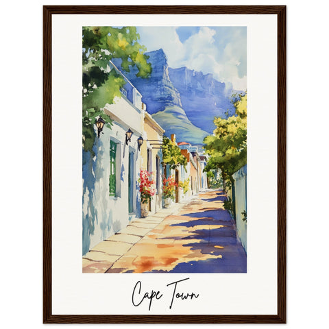 Cape Town Wooden Framed Poster