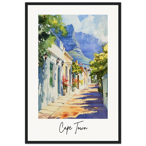 Cape Town Wooden Framed Poster