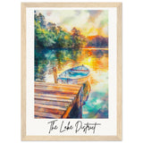 The Lake District Wooden Framed Poster