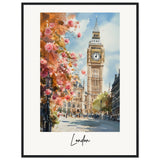 London Wooden Framed Poster