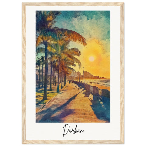 Durban Wooden Framed Poster