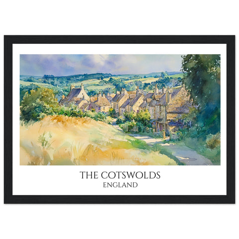 The Cotswolds Wooden Framed Poster