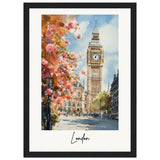 London Wooden Framed Poster