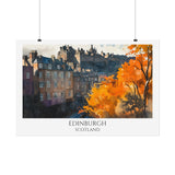 City of Edinburgh Watercolor Poster