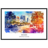 Miami Framed Poster