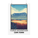 Retro Table Mountain Poster