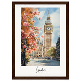 London Wooden Framed Poster