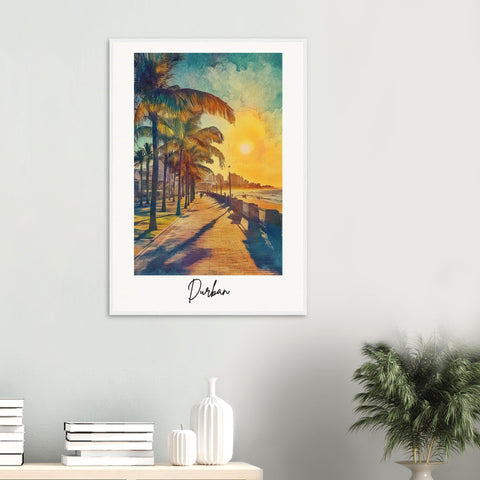 Durban Wooden Framed Poster