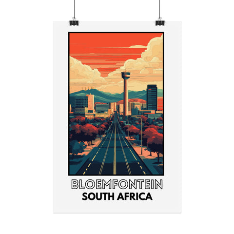 Retro Bloemfontein Poster