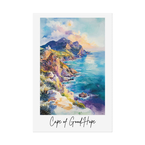 Cape of Good Hope Watercolor Poster