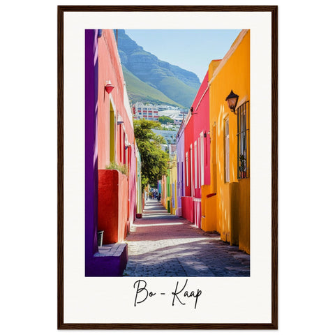 Bo-Kaap Wooden Framed Poster