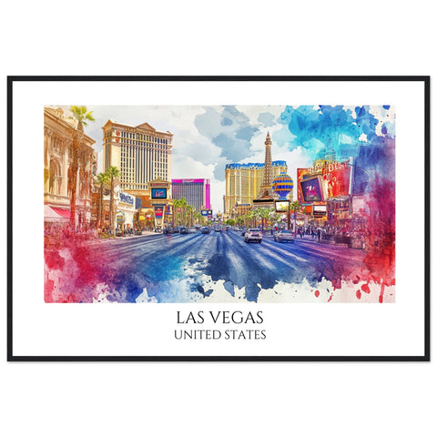 Las Vegas Framed Poster