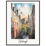 Edinburgh Wooden Framed Poster