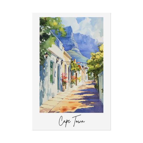 Cape Town Watercolor Poster