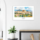 Athens Wooden Framed Poster